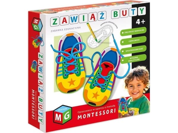 Multigame Montessori - pedagogisk leke, knyt skoene dine 05938