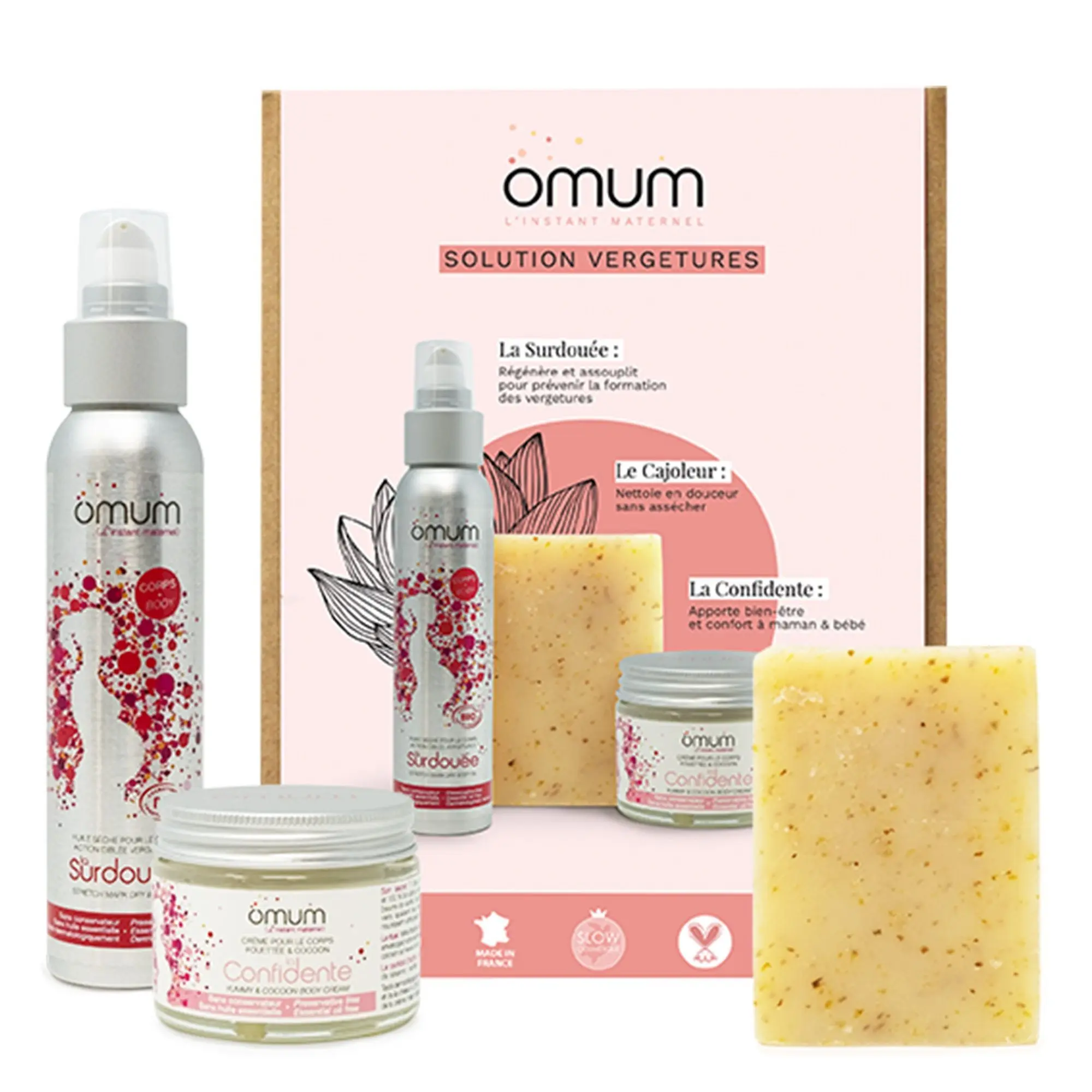 Omum - Coffret Solutions Vergetures Coffret soin corps BIO- Savon
