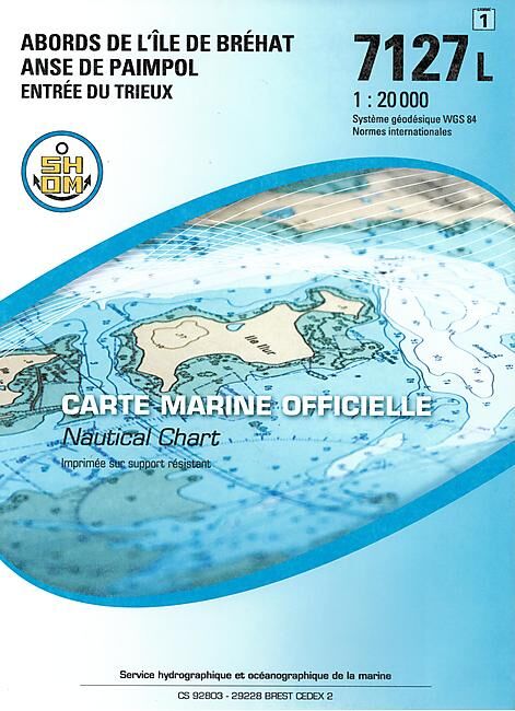 EPSHOM - 7127L ABORDS DE L ILE DE BREHAT