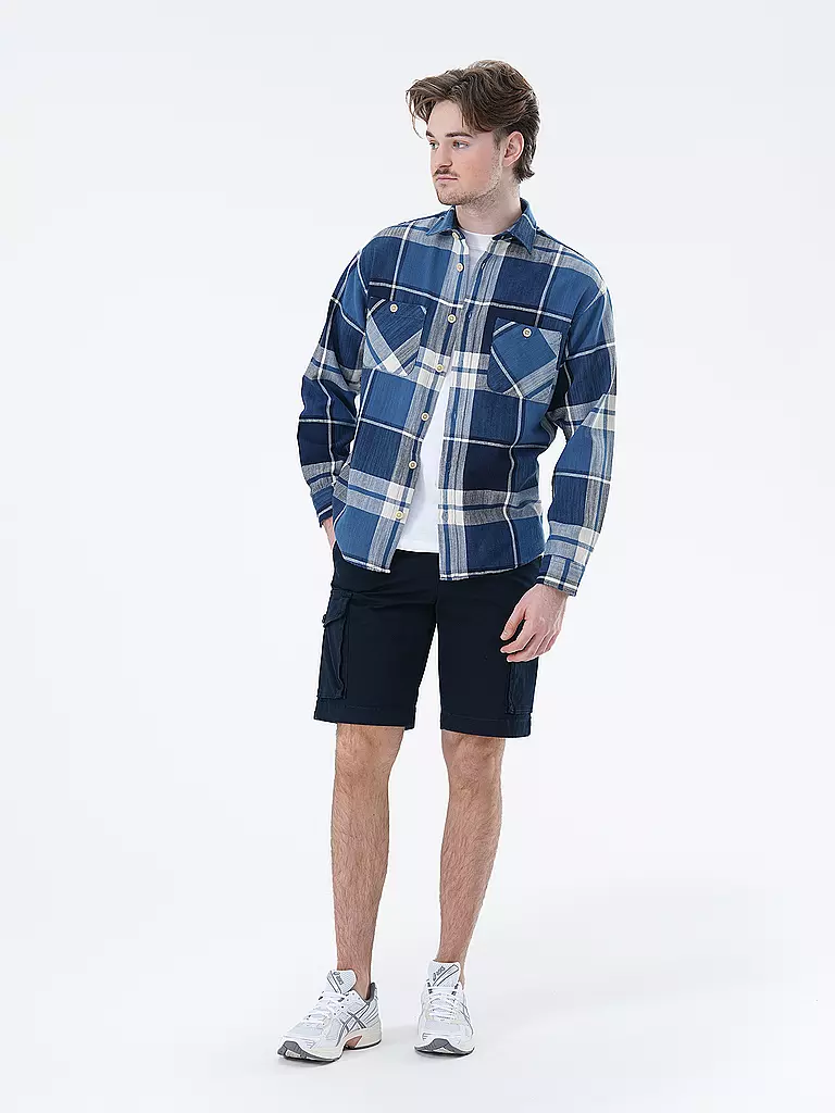 JACK & JONES Overshirt  JJEMICHAEL blau