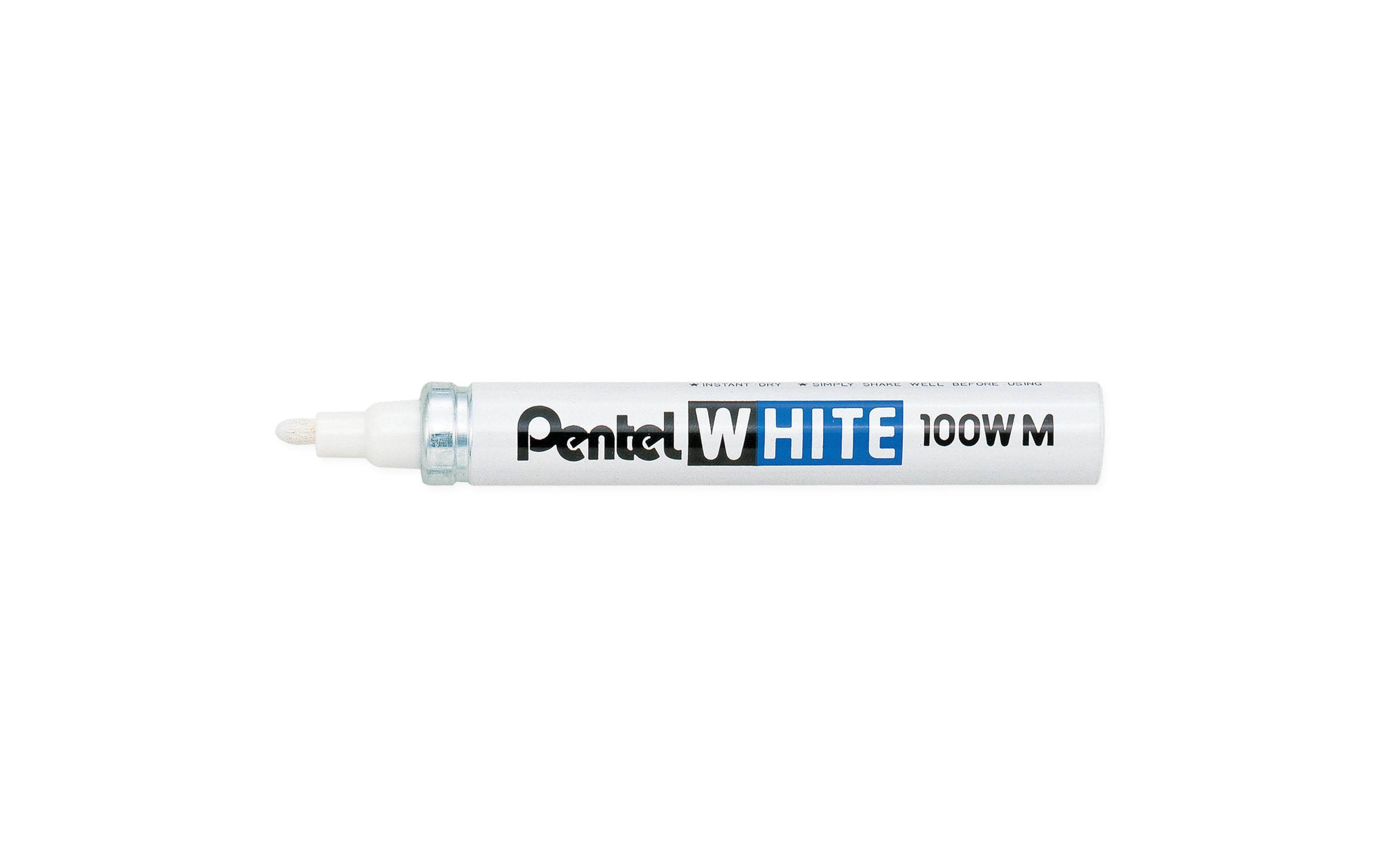 Permanent-Marker 100 W WeissWasserfester Marker