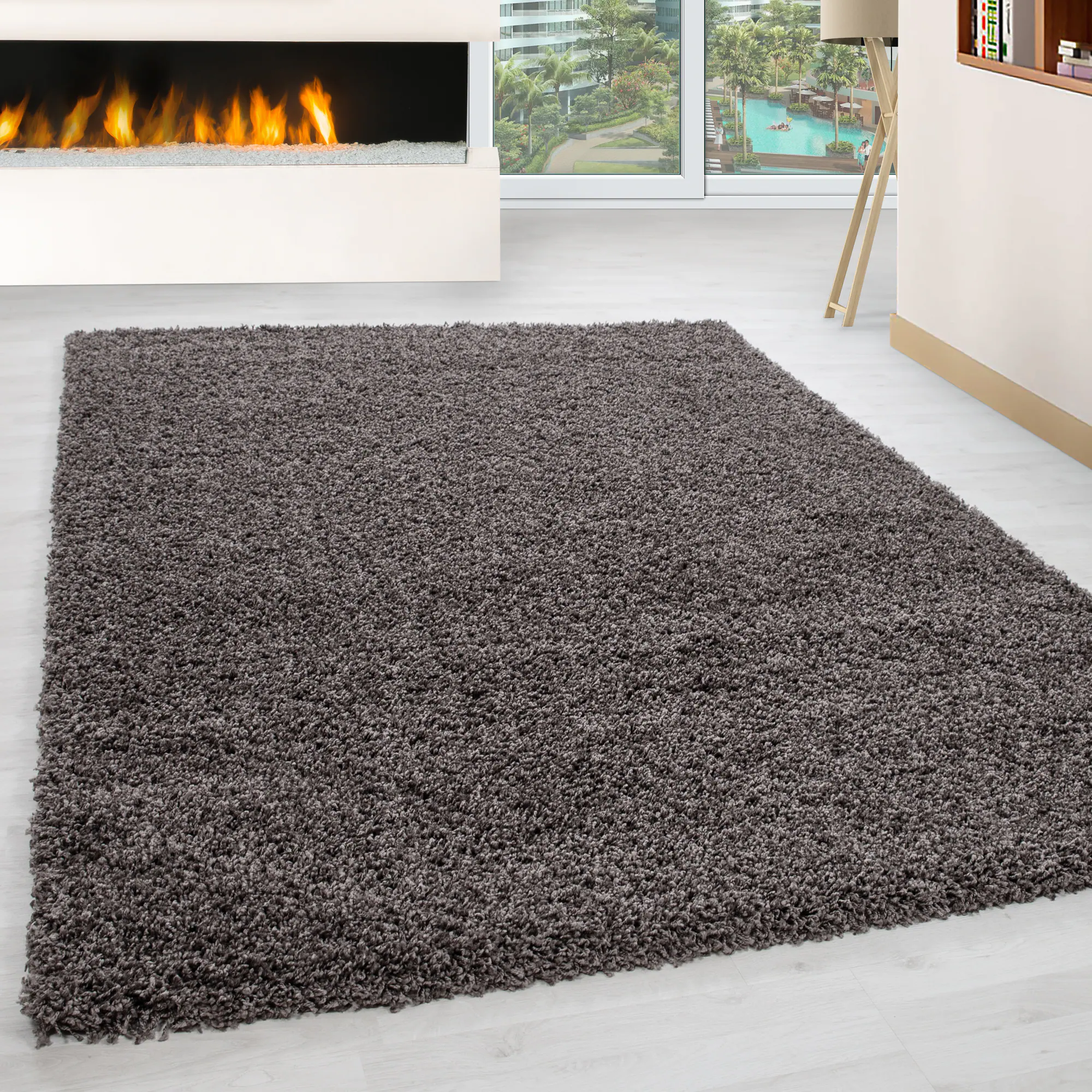 Hochflor Teppich - Gemütlicher Langflor, Pflegeleichter Shaggy Flokati