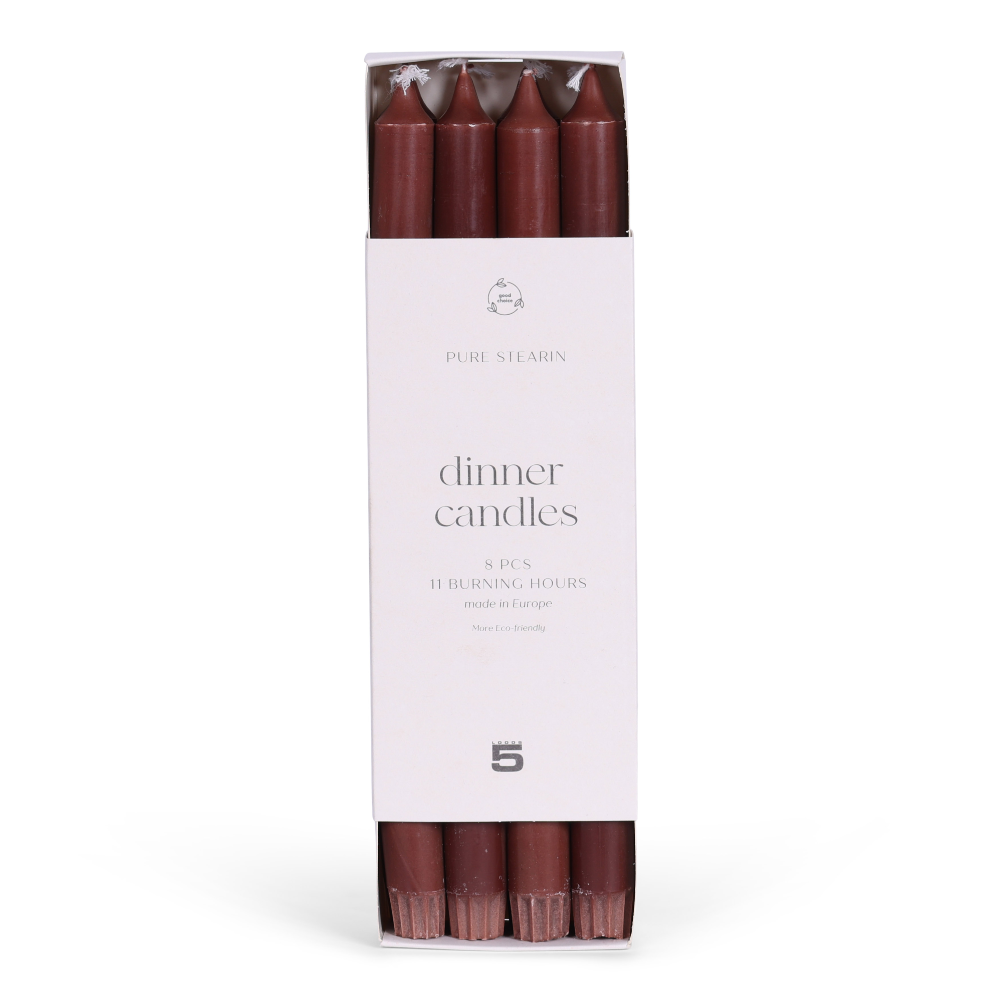 Dinerkaars-set/8 brown