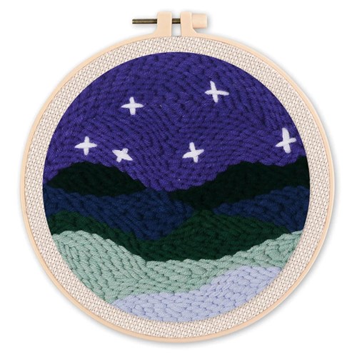 Kit punch needle diy paysage sou