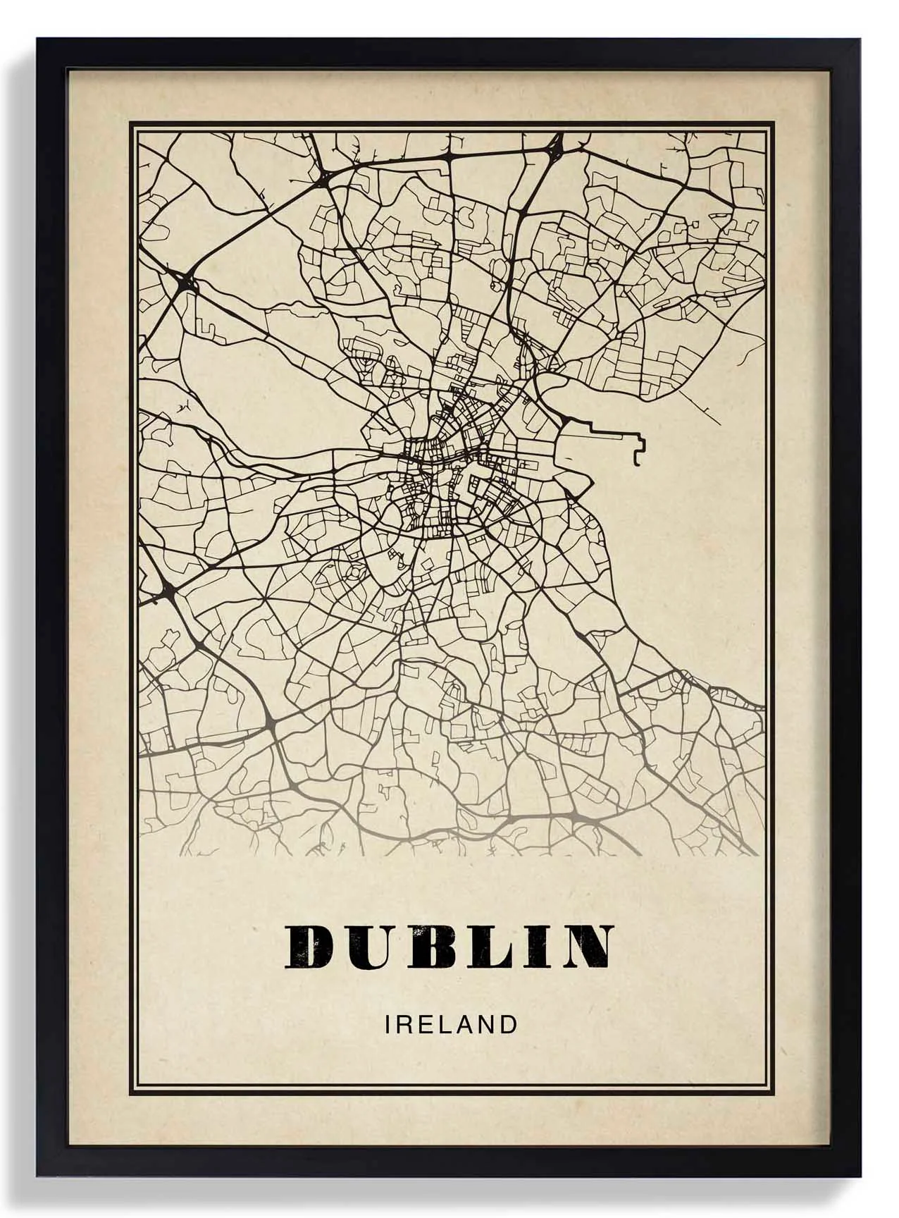 Dublin Stadt Sepia