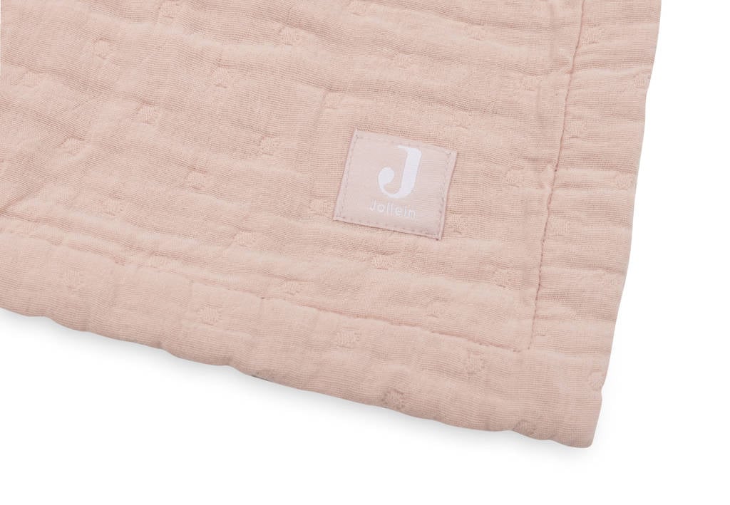 hydrofiele wiegdeken Jacquard Wild Rose