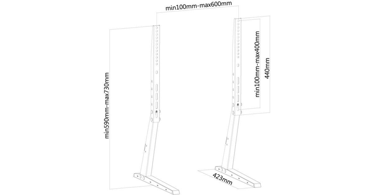 NeomountsFPMA-D1240BLACK flatscreen bureausteun bevestiging  (Zwart)