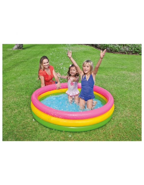 Intex Opblaas Zwembad Sunset Glow - Easy Set Baden - Ø147x33 cm