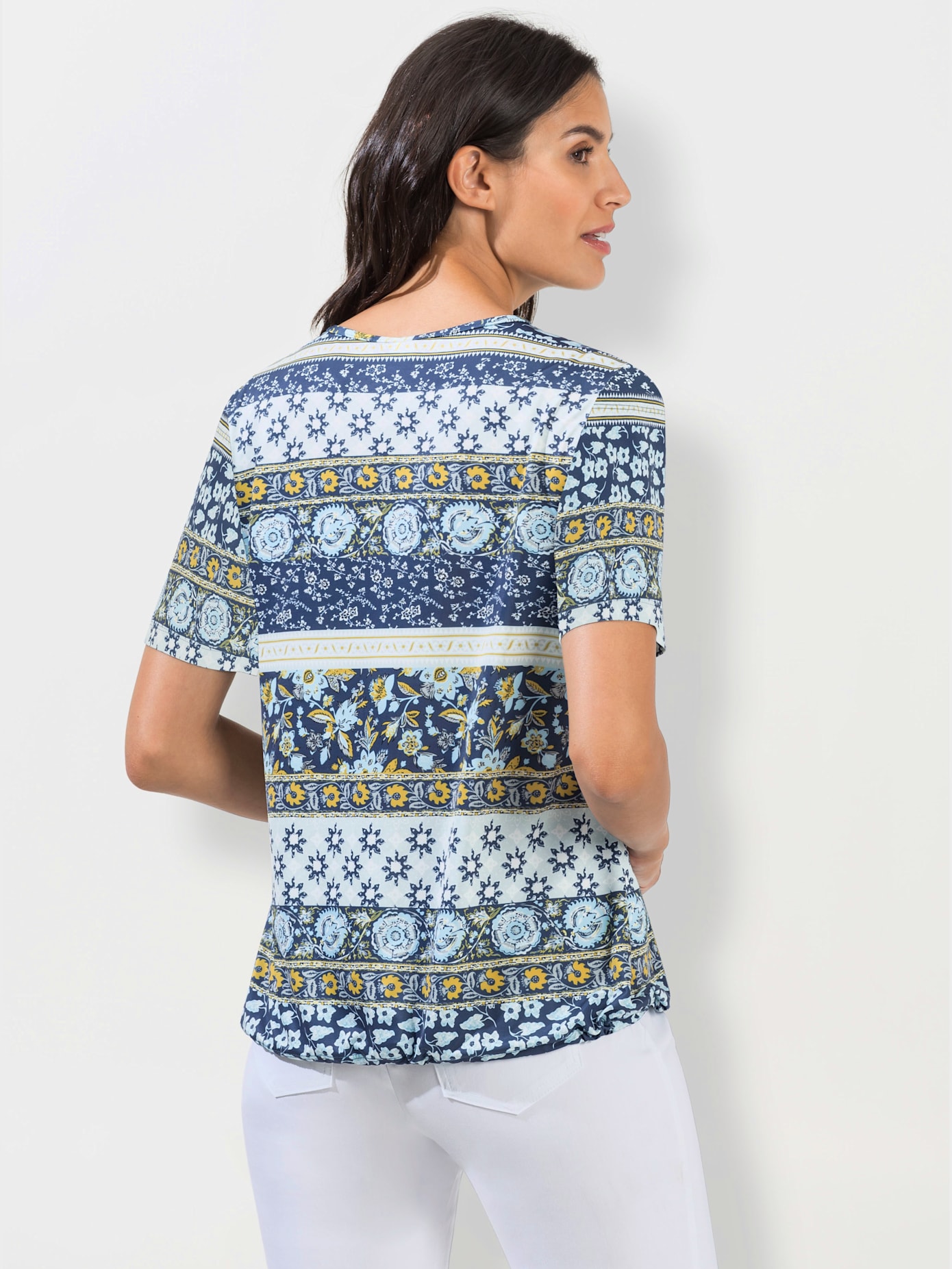T-shirt imprimé dissimule les rondeurs