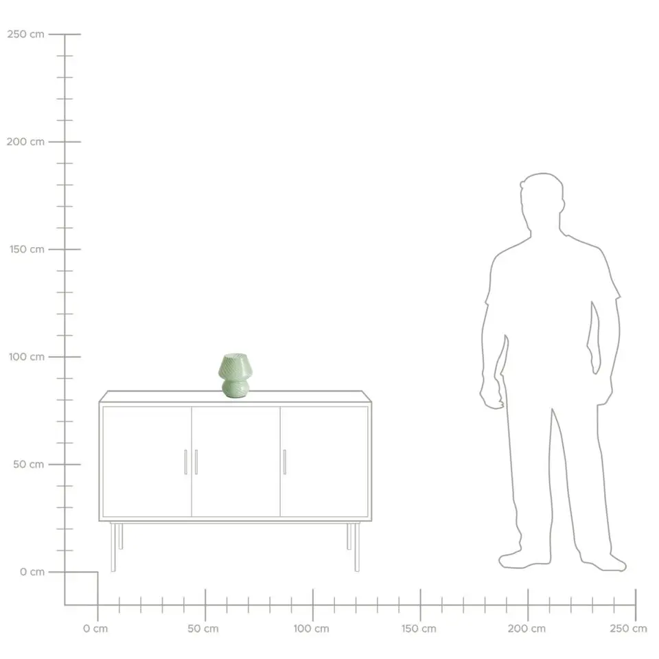 LOBO - Tafellamp - Groen - Glas