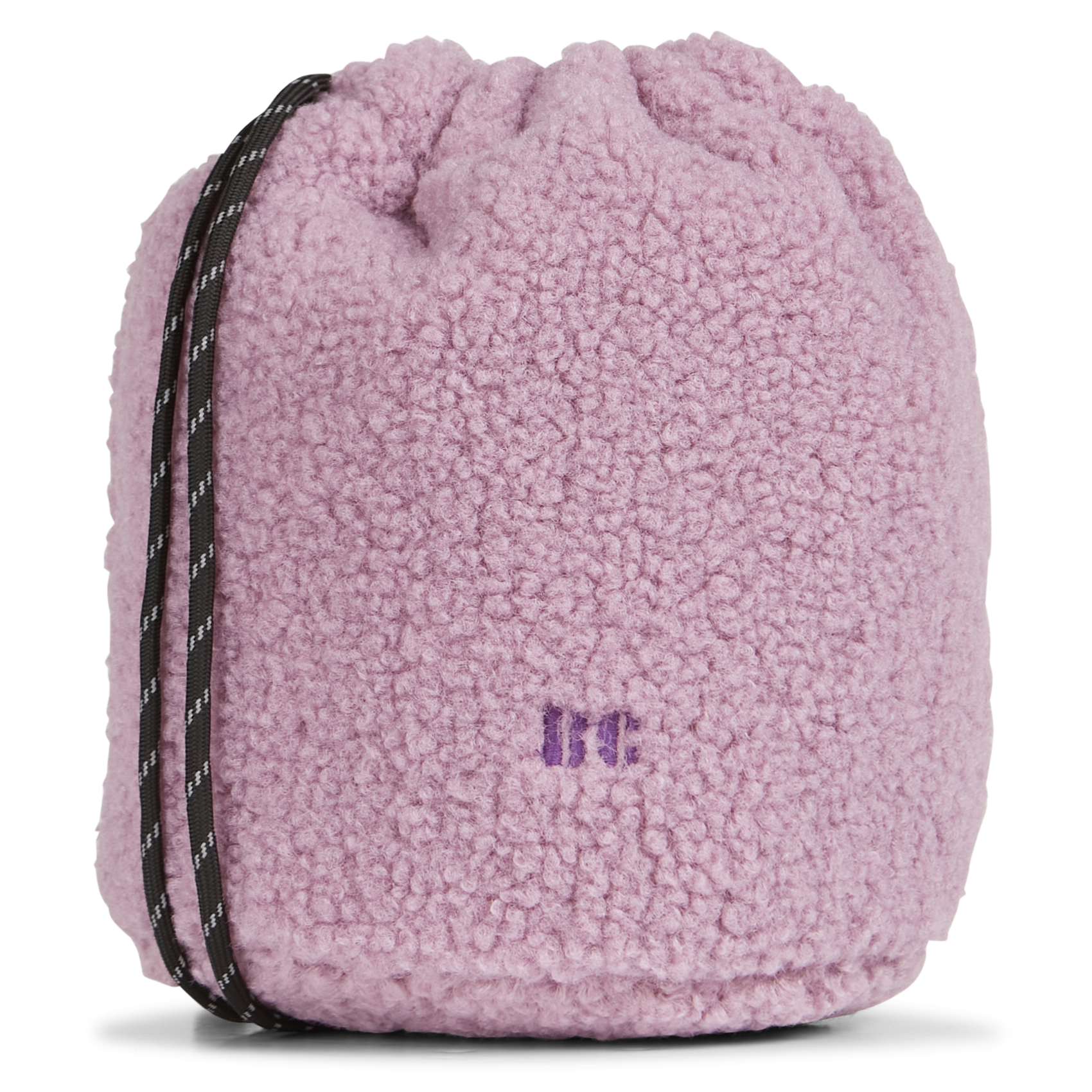 Petit sac molletonné avec cordons | Rose