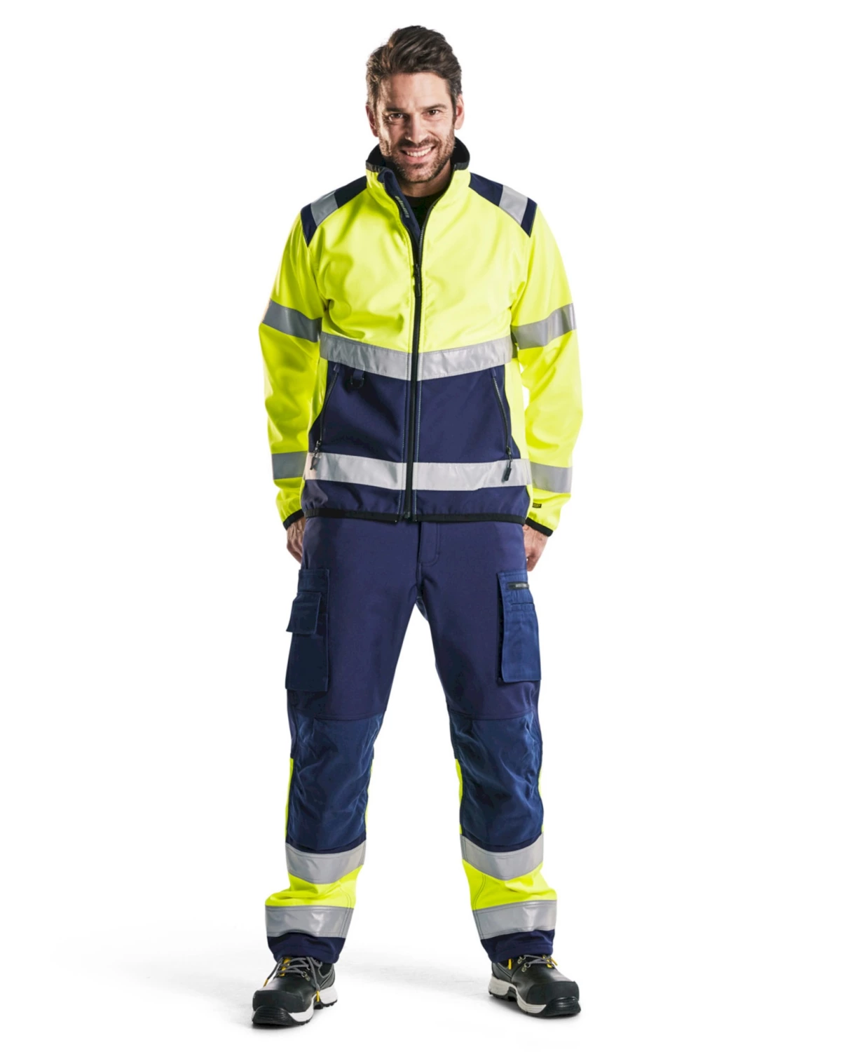Blåkläder 4877 Softshell High Vis - Geel - Maat L