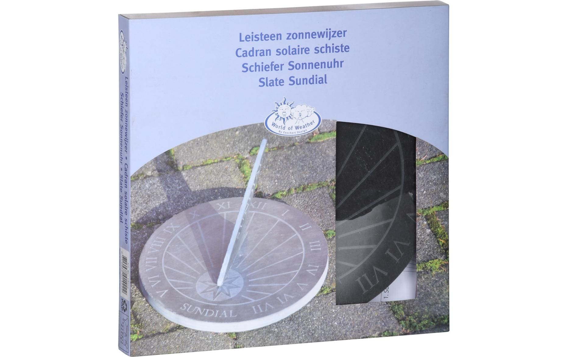 Sonnenuhr rund SchieferWetterfeste Sonnenuhr