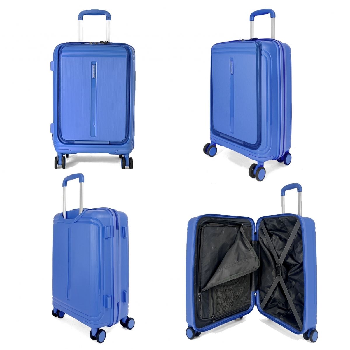 David Jones Lot 3 valises rigides extensibles dont 1 cabine porte-ordinateur 17
