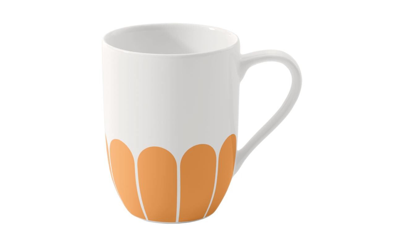 Henkelbecher Fleur 290 ml, 6 Stück, Gelb<br>Hochwertiger Becher
