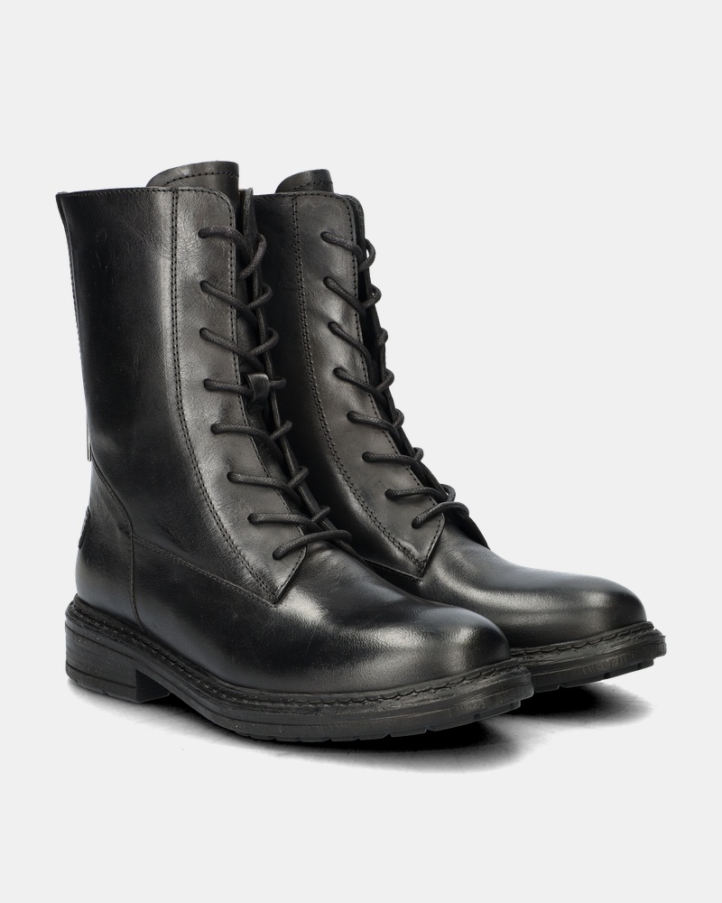 Shabbies Amsterdam Lacey Veterboots  - zwart