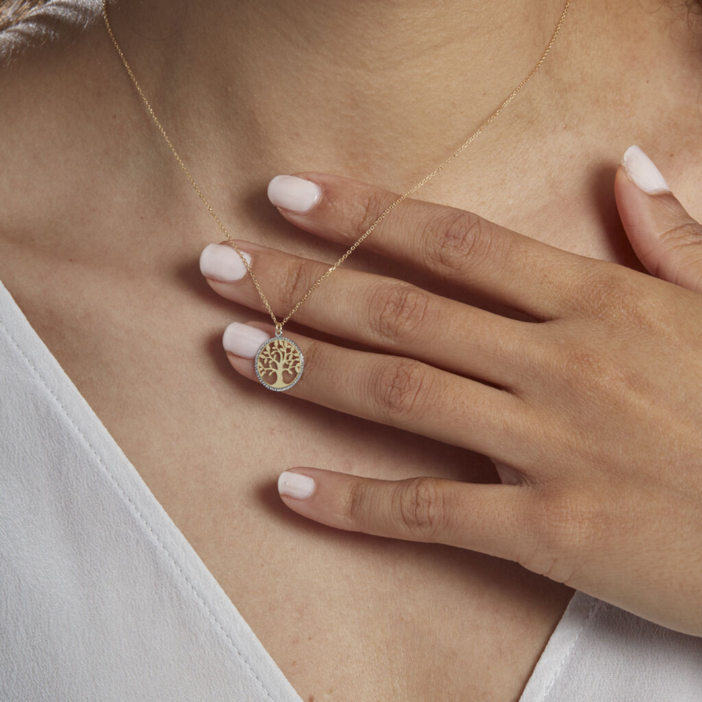 Collier Or Bicolore Solidage