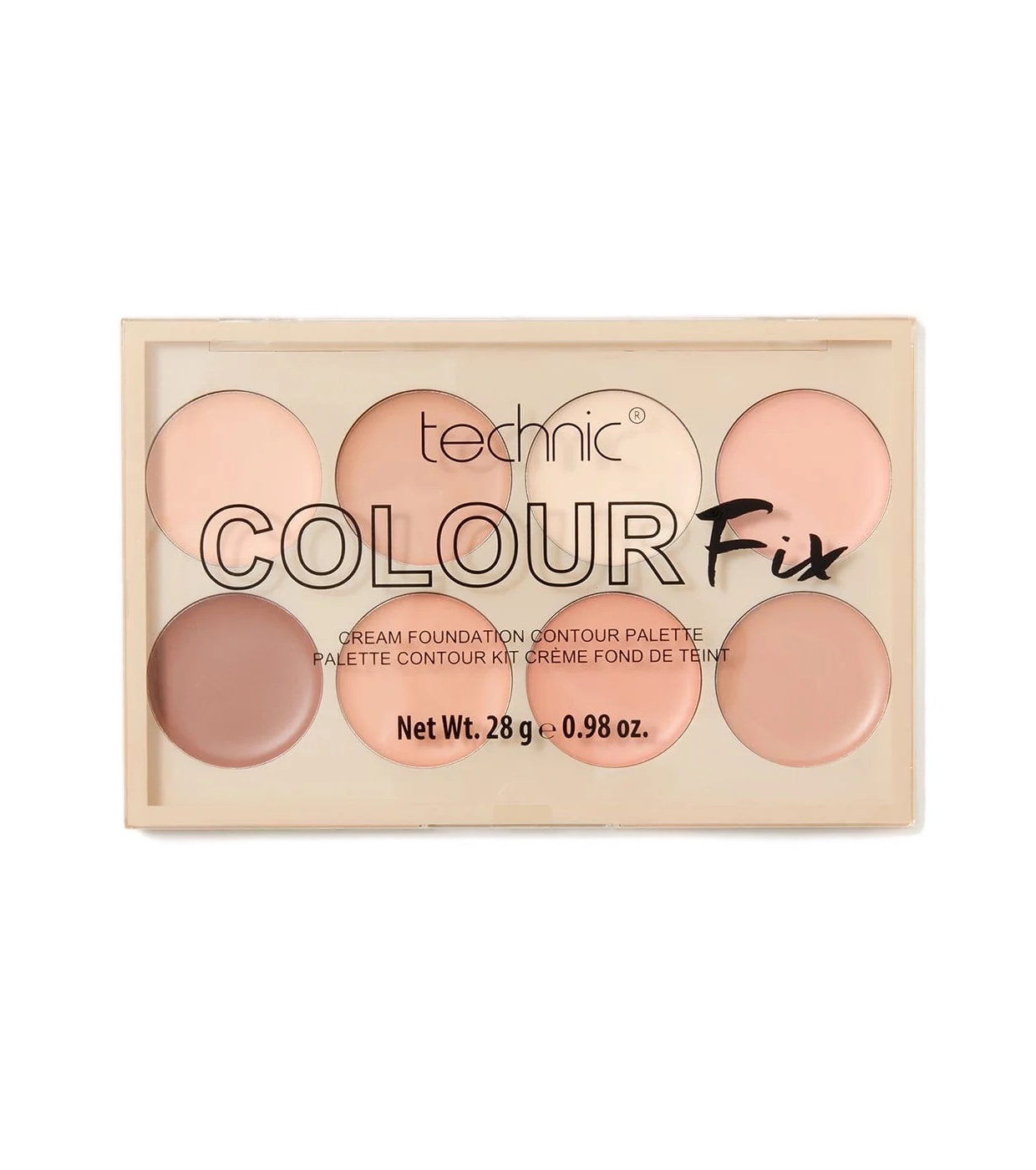 Technic Cosmetics - Paleta de contorno em creme Colour Fix