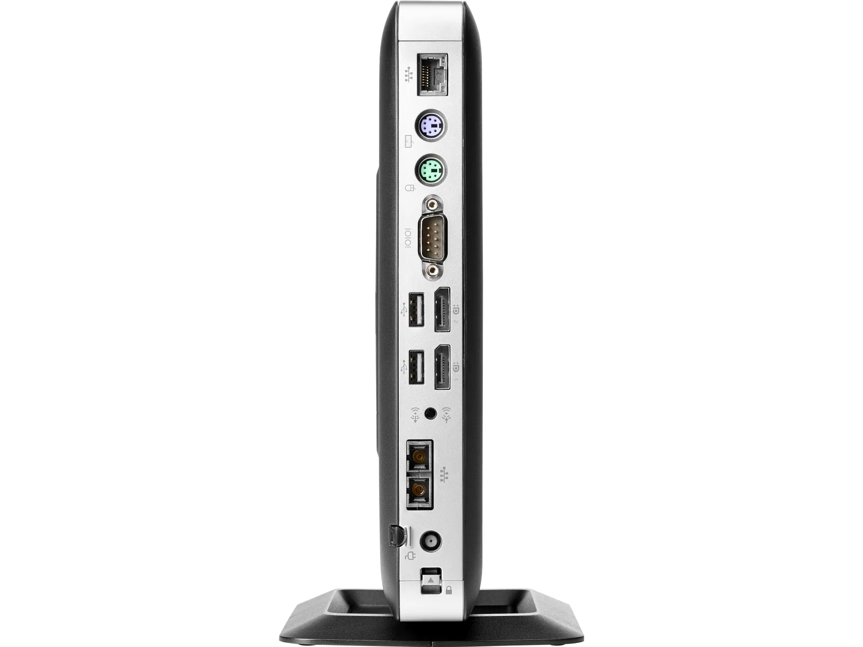 HP t630 - Tynd klient - tower - 1 x GX-420GI op til 2.2 GHz - RAM 4 GB - flash 8 GB - Radeon R7E - Gigabit Ethernet - HP ThinPro - skærm: ingen - tastatur: dansk - TAA-kompatibel