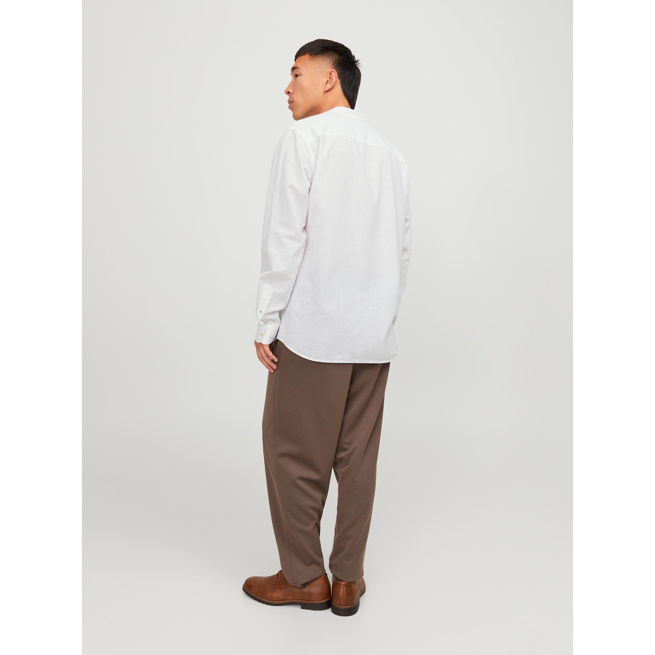 Jack and Jones Long Sleeve Buttoned Linen Shirt