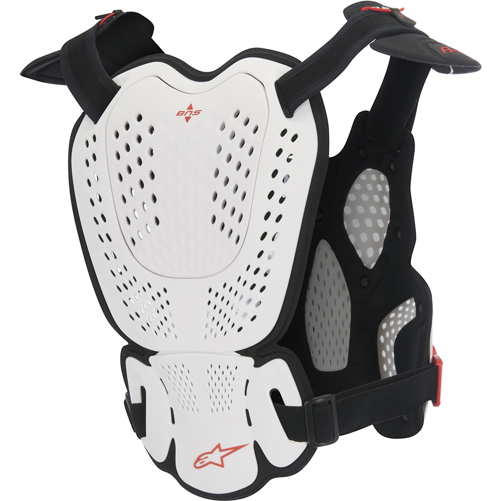 Alpinestars - Pare-pierres A-1 - 2020 Blanc / Noir / Rouge