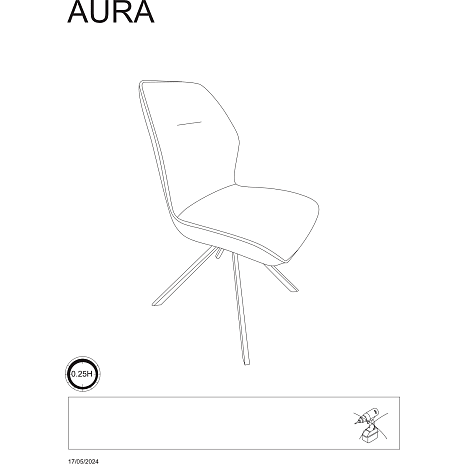 Aura spisebordsstol - beige