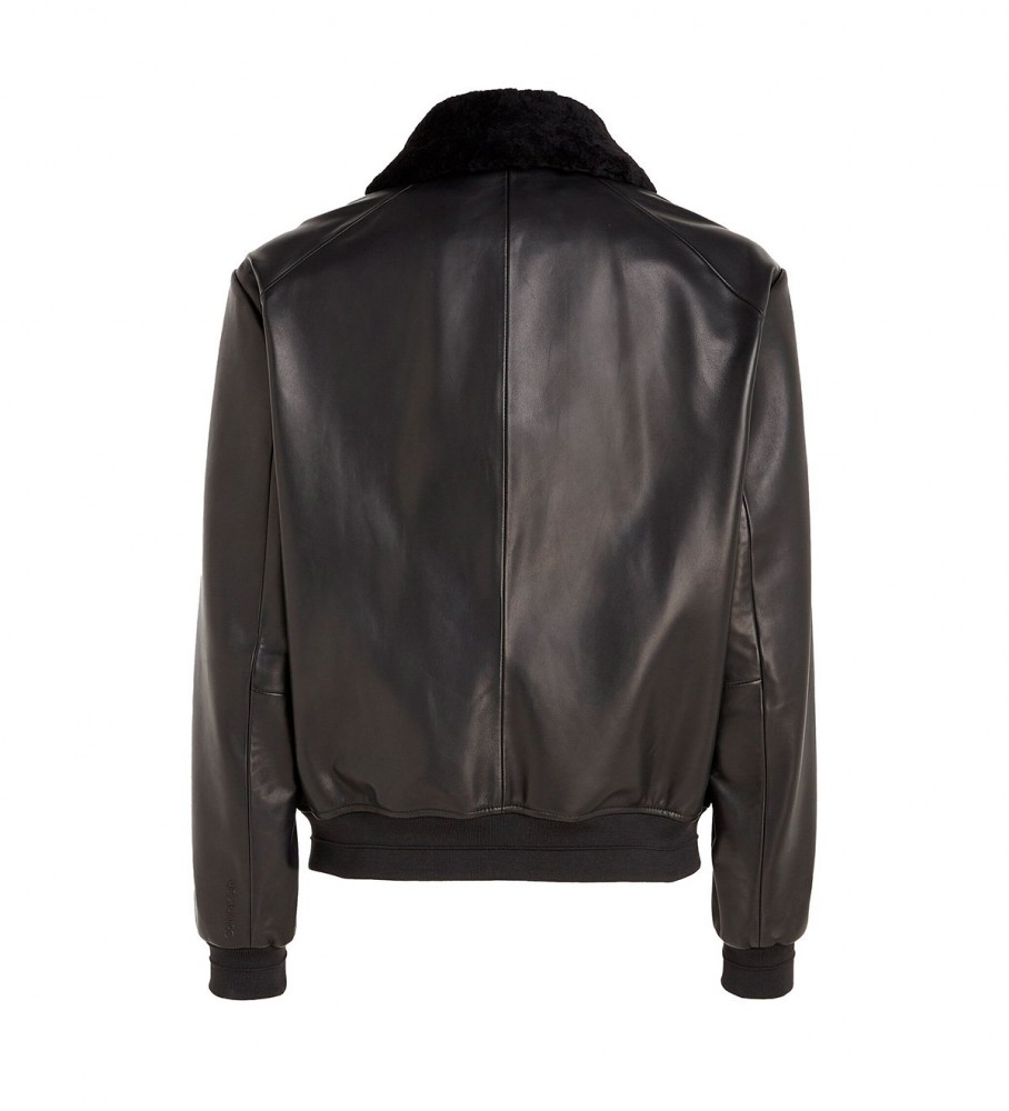 Jaqueta bomber acolchoada preta Calvin Klein Hero