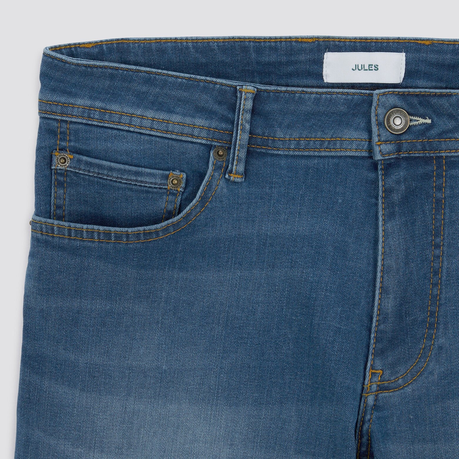 Bermuda en jean urbanflex en polyester recyclé Bleu moyen