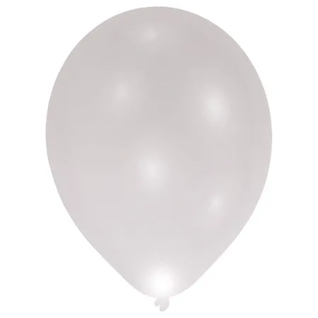 amscan LED Latexballon Set, Grau 5 Stück