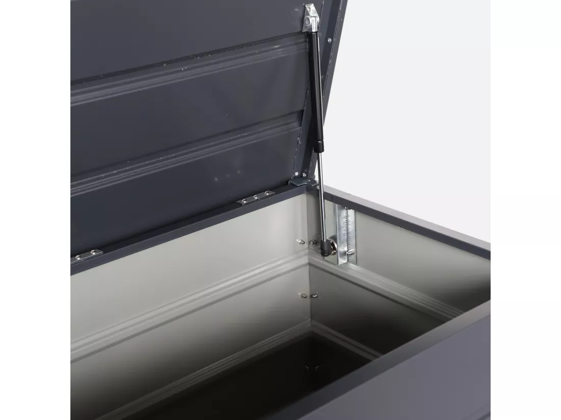 Coffre de jardin en métal -DALLAS - 285L anthracite