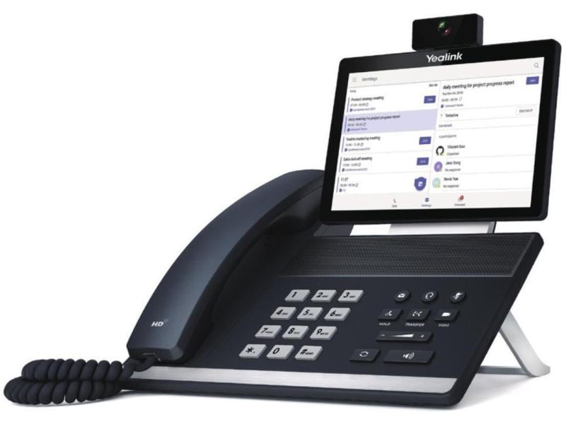 Yealink Tischtelefon VP59 Microsoft Teams Schwarz Premium Teams Tischtelefon mit HD Audio und Video