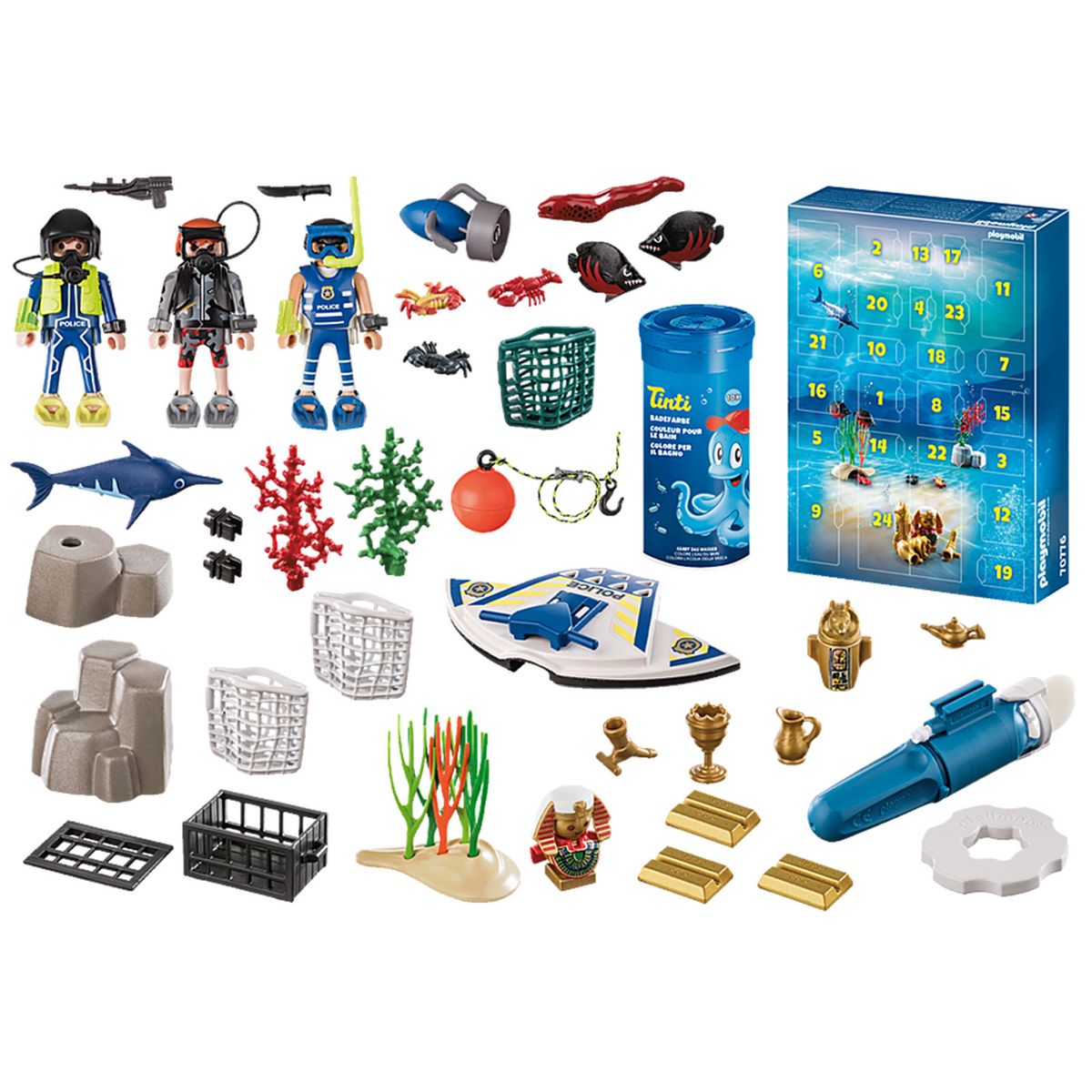PLAYMOBIL® 70776 - City Action - Adventskalender Badespaß Polizeitauchei