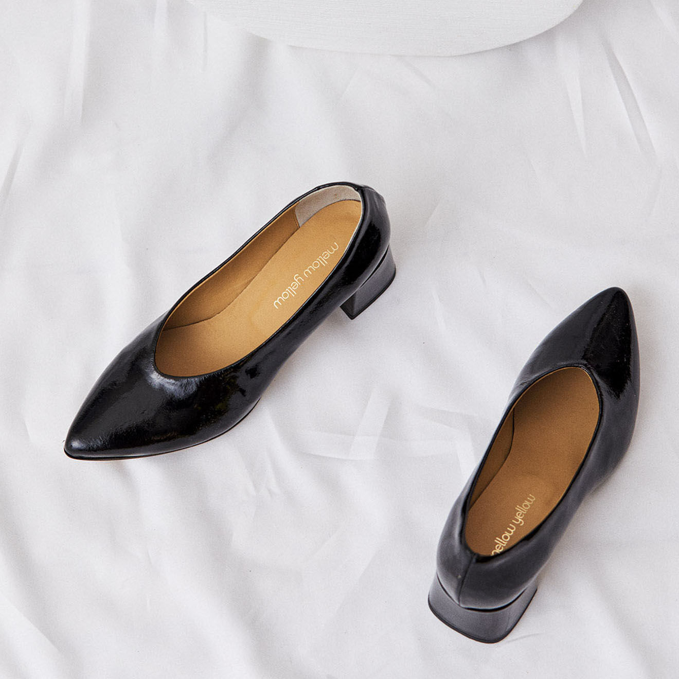 Mellow Yellow Escarpins en Cuir verni Pina noirs - Talon 5 cm