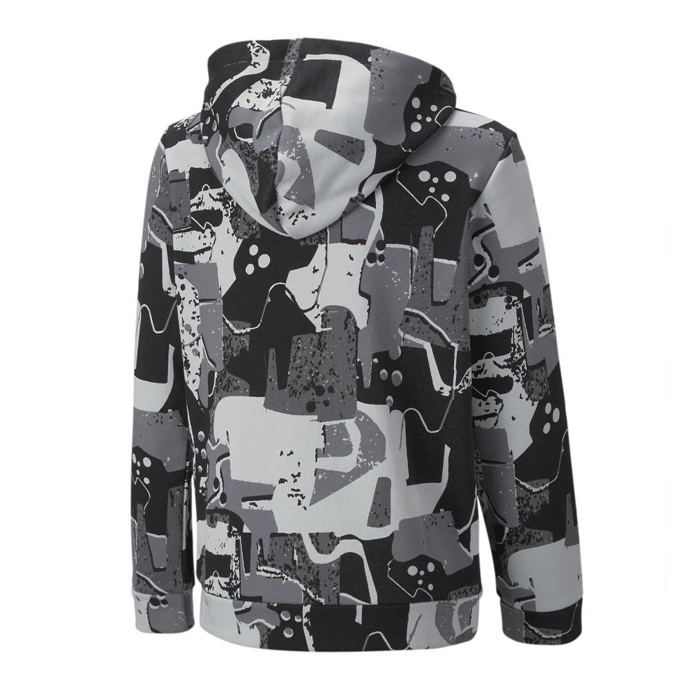 Puma Sweat Gris/Noir Garçon Puma Art Aop