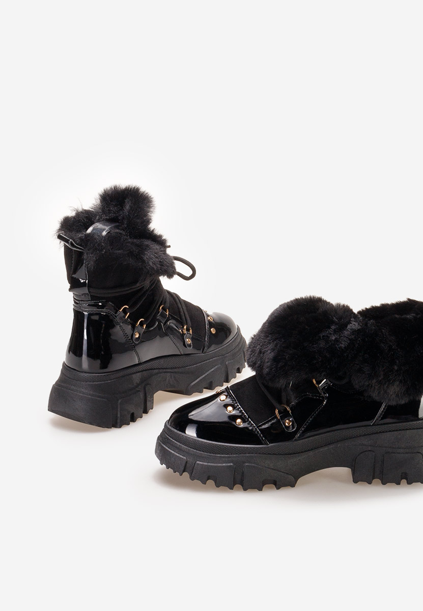 Bottines doublées femme noires Salma