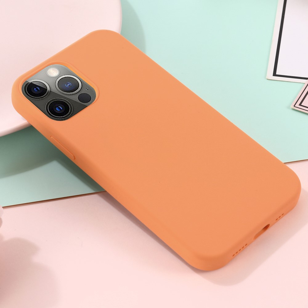 iPhone 15 Pro MagSafe Silikon Case Hülle - Orange