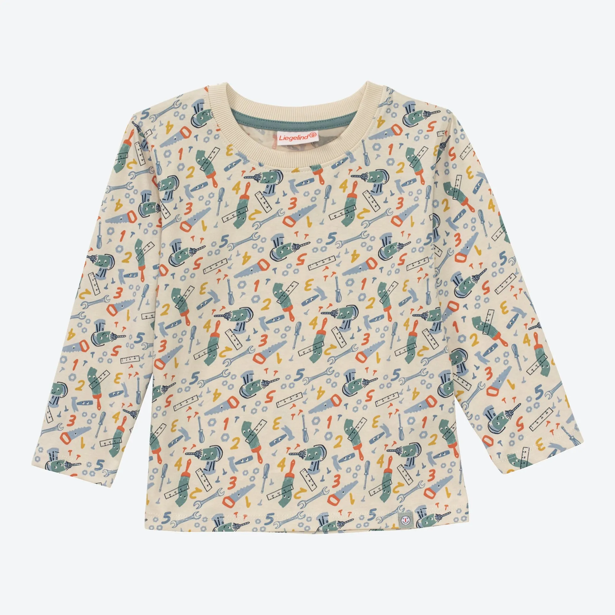Baby-Jungen-Shirt mit Werkzeug-Muster
