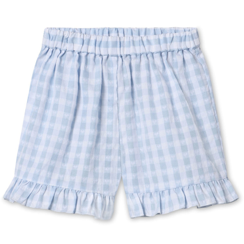 Køb Fliink Dream Blue Check Pari Ruffle Shorts