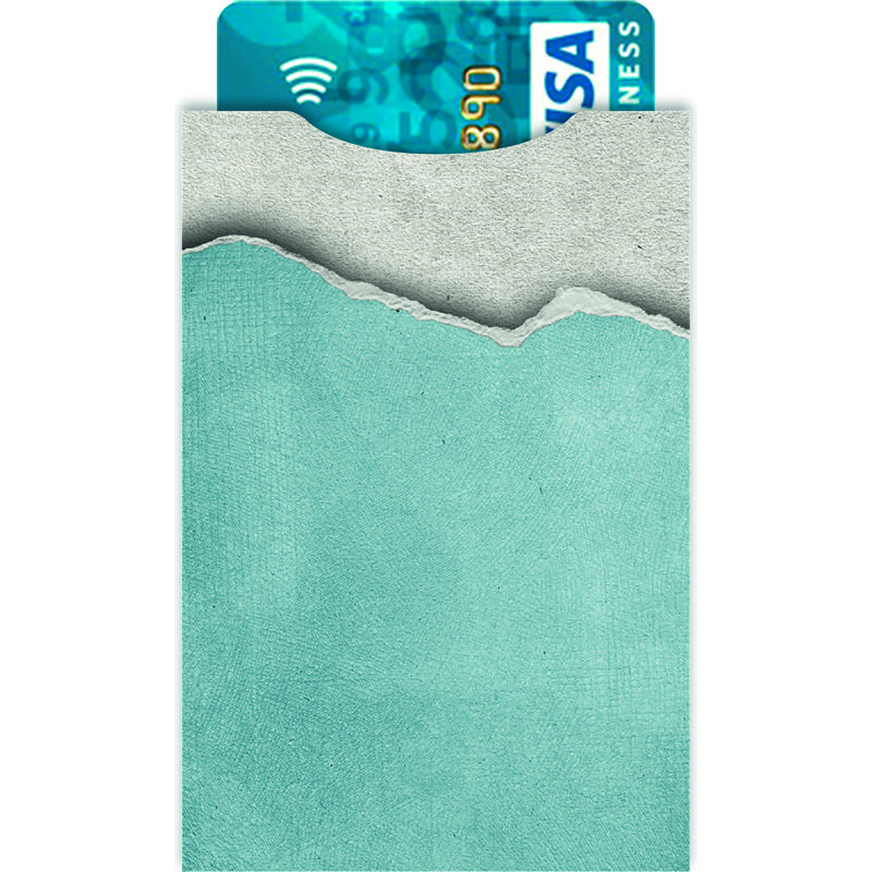 Paquet de 5 étuis protège carte bancaire anti-RFID décor matière