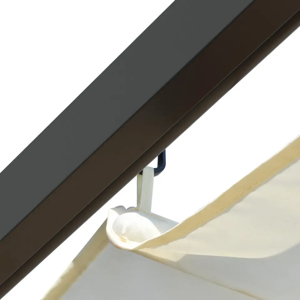 vidaXL - Pergola - Crème - Staal