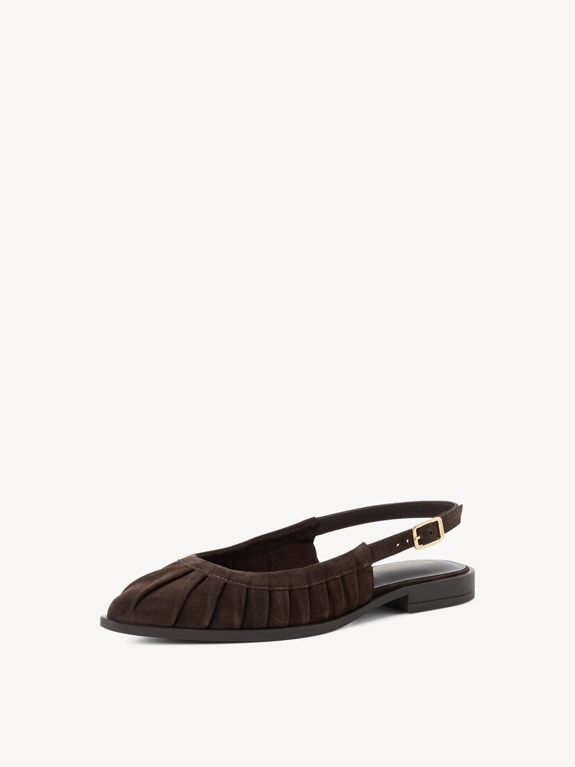Leren Slingpumps - bruin