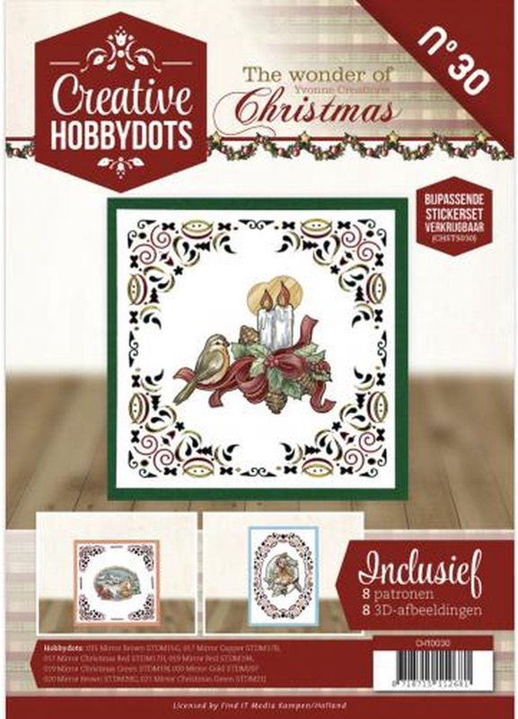Creative Hobbydots - Boek - 8 Kaarten - 3D Afbeeldingen - Patronen