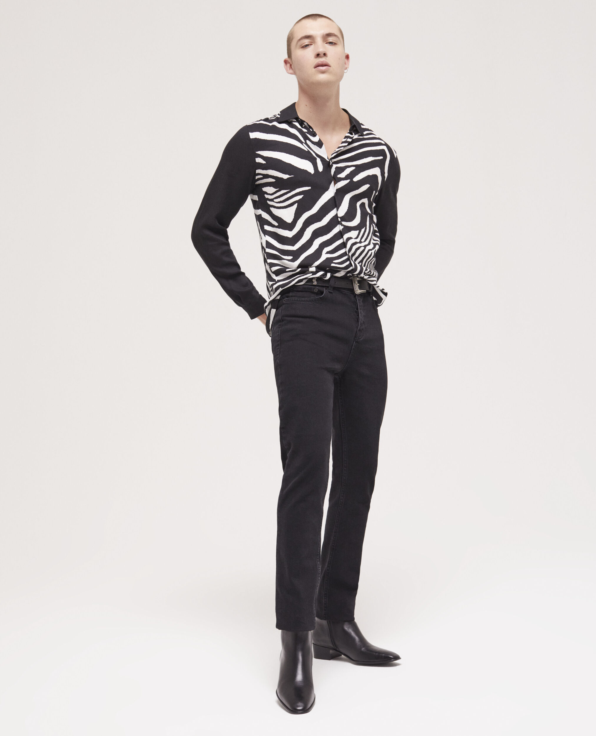 Chemise col classique imprimée