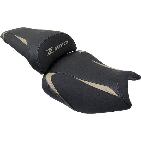 Bagster - Selle Ready Luxe série spéciale Kawasaki Z650 (2017-2019) Noir / Beige / Anthracite
