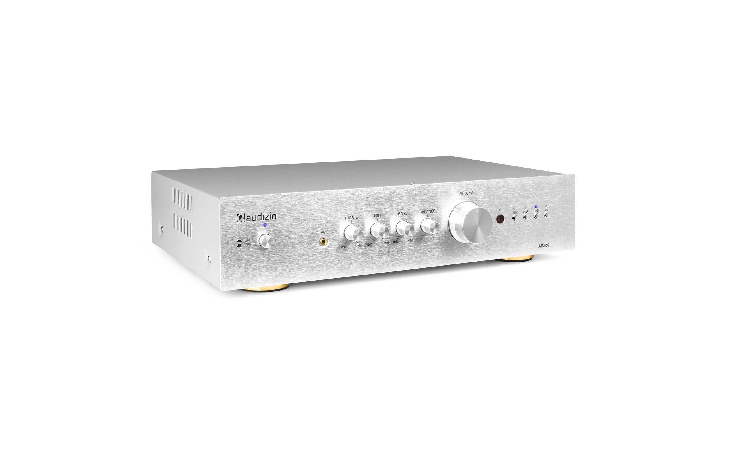 Stereo-Verstärker AD200A Silber<br>Vielseitiger 2-Kanal-Verstärker mit grosser Funktionalität