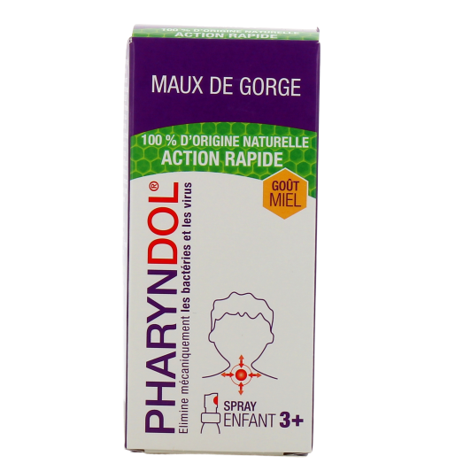 Pharyndol spray buccal mal de gorge - Action rapide 100% naturelle