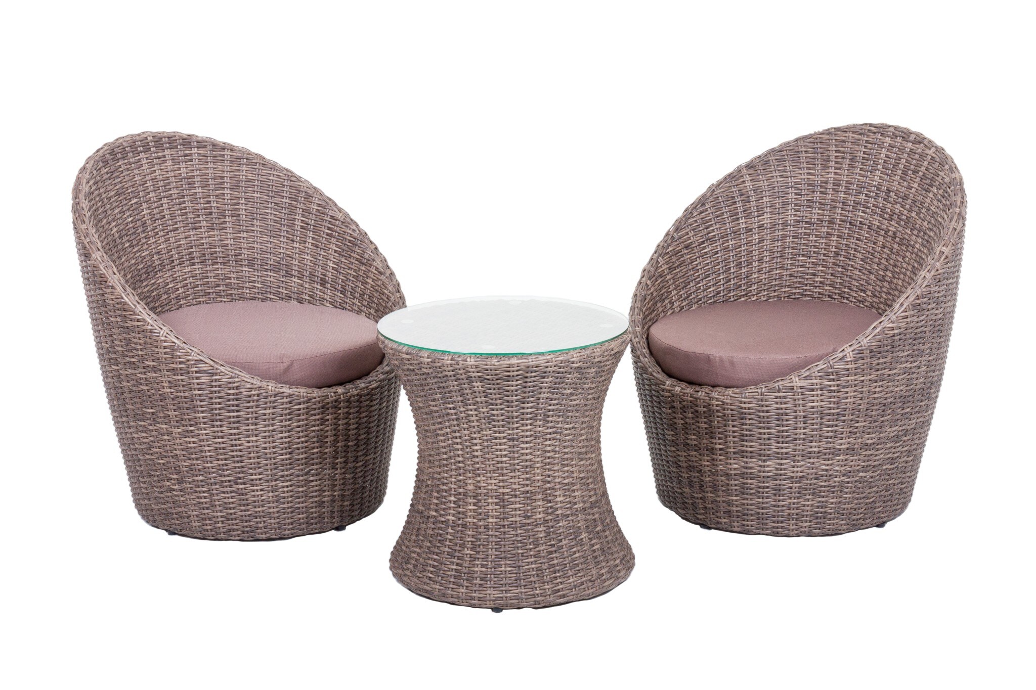Garden Pleasure Club Set Sitzgruppe Garten Sessel Lounge Tisch Rattan Optik