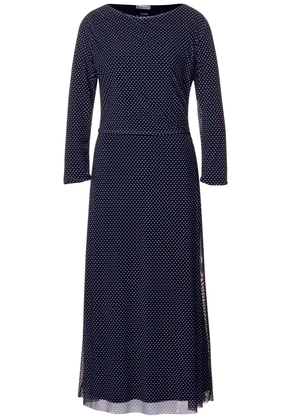 Mesh Midikleid - deep blue