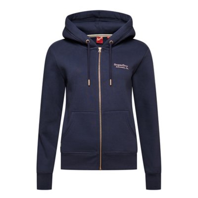 Sweatshirt zippé à capuche femme Essential Logo SUPERDRY