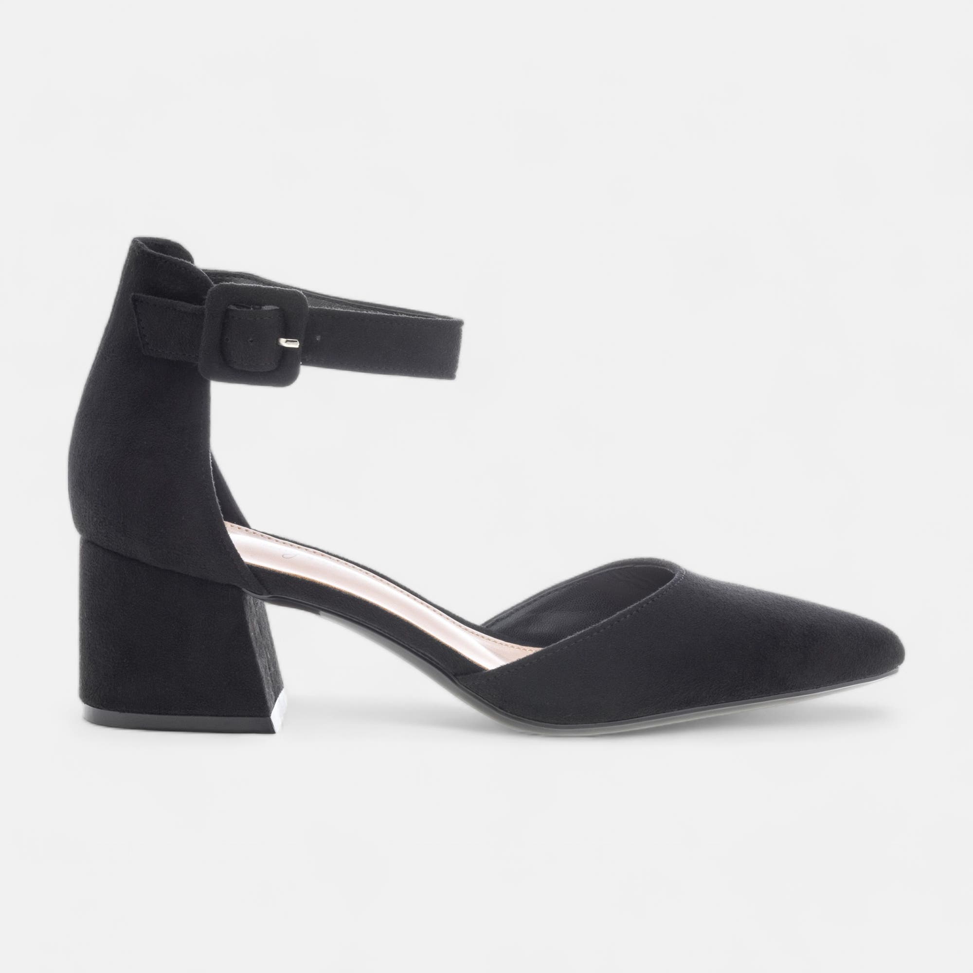 Escarpins quartiers ouverts à talon Femme noir